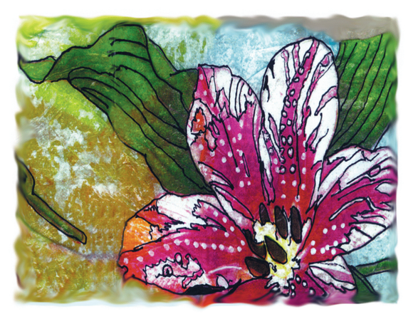 Stargazer Lilly (on a napkin)